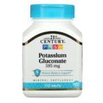 21st Century, Potassium Gluconate, 595 mg, 110 Tablets,21st Century, Глюконат калия, 595 мг, 110 таблеток