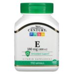 21st Century, Vitamin E, 180 mg (400 IU), 110 softgels,21st Century, Витамин Е, 180 мг (400 МЕ), 110 мягких желатиновых капсул