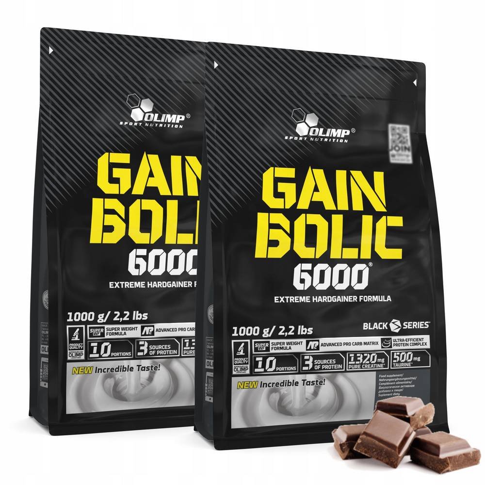 2× Gainer chocolate powder Olimp 1000 g