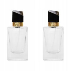Senzi Cosmetics,2× Senzi Cosmetics clamped Libra perfume bottle black 30 ml,2× Butelka na perfumy Senzi Cosmetics zaciskana Libra czarna 30 ml
