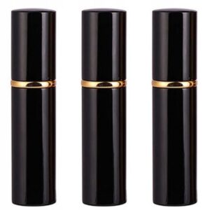Senzi Cosmetics,3× Travel Atomizer For Perfume Stick Mateo Black 10ml,3× Atomizer Podróżny Na Perfumy Sztyft Mateo Black 10ml