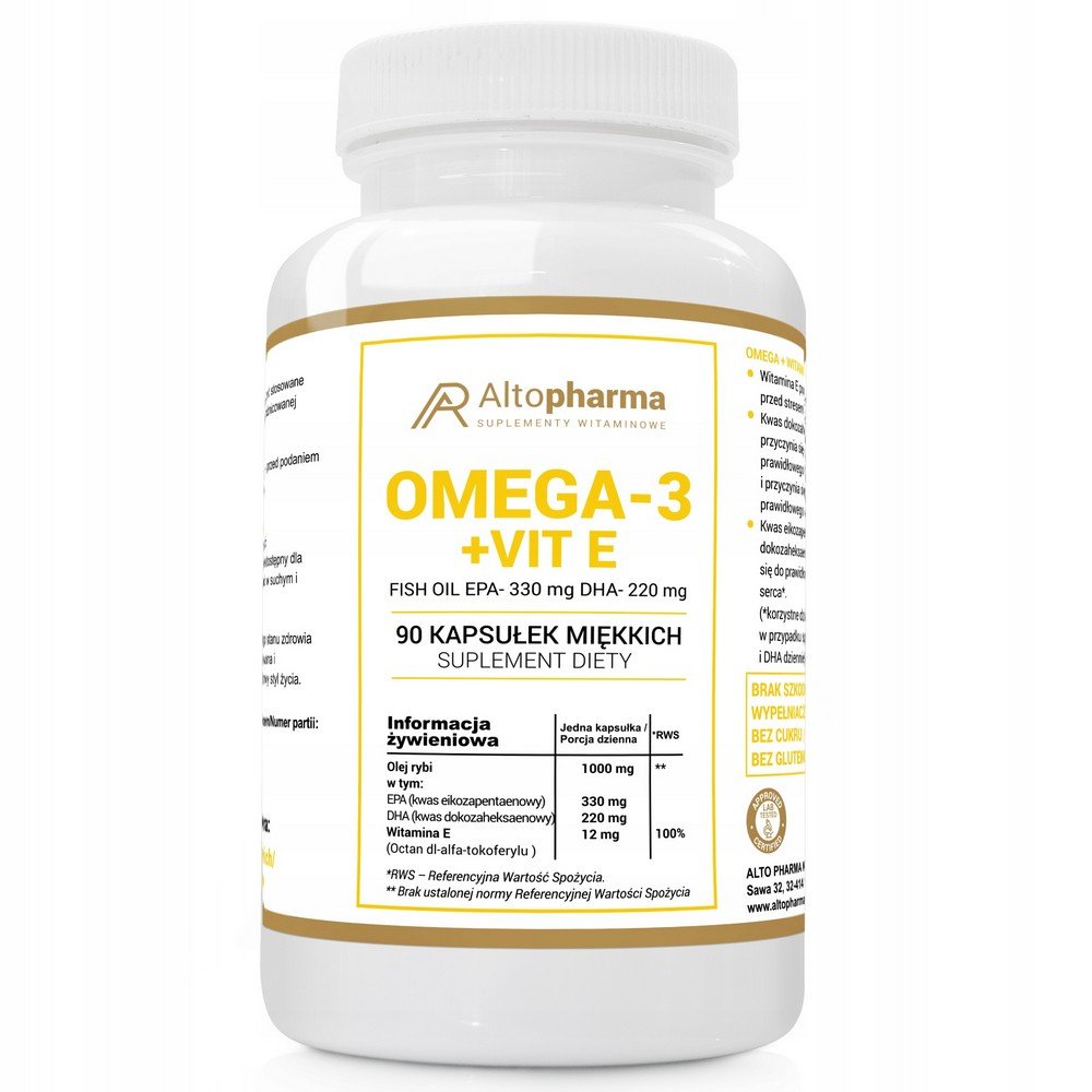 Alto Pharma,OMEGA 3 FORTE dietary supplement, 90 pcs,suplement diety OMEGA 3 FORTE, 90 szt.
