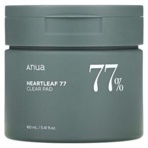 Anua, Heartleaf 77%, Clear Pad, 5.41 fl oz (160 ml),Anua, Heartleaf 77%, durchsichtiges Pad, 160 ml (5,41 fl. oz.)
