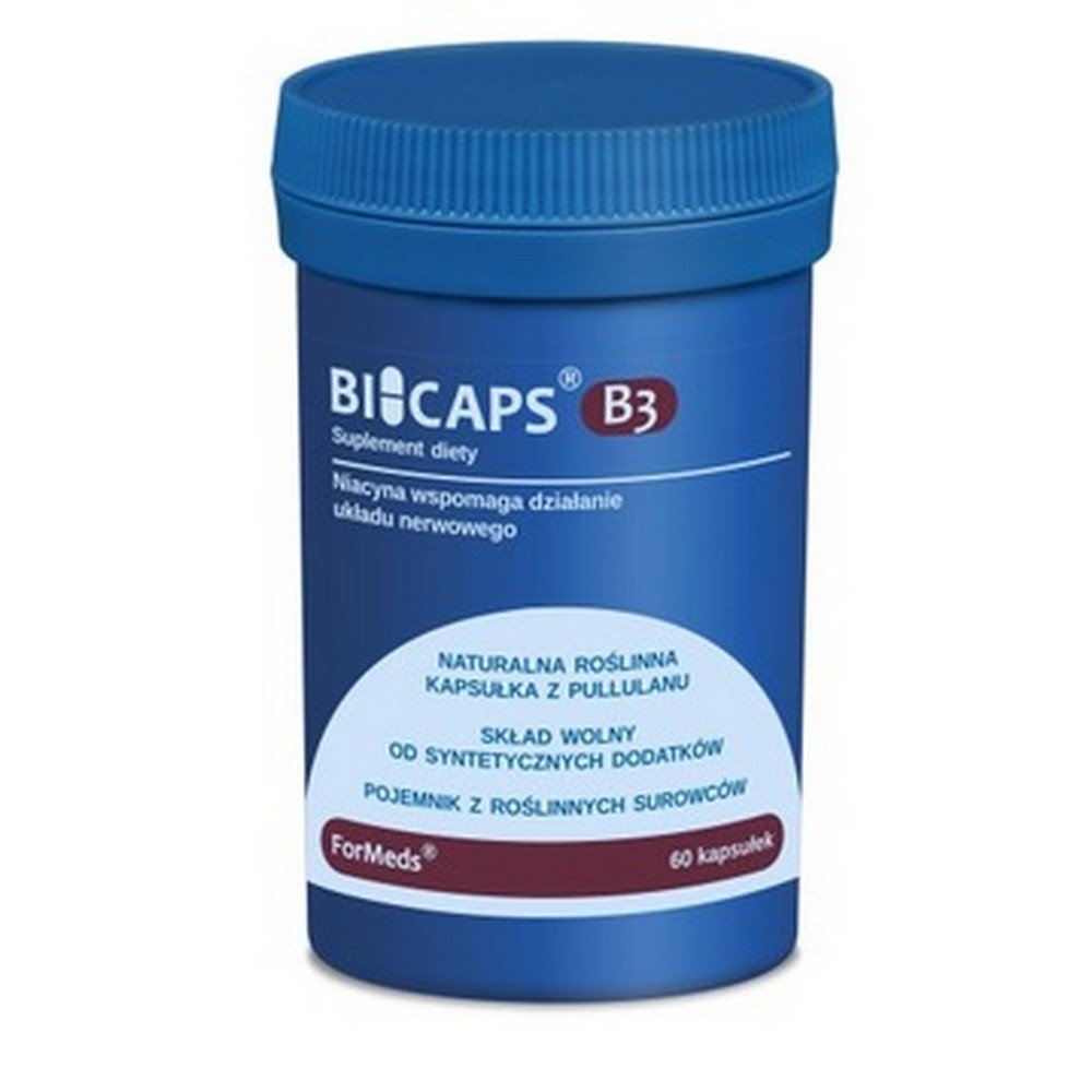 ForMeds, Bicaps vitamin B3 capsules 60 pcs, Bicaps kapsułki z witaminą B3 60 szt