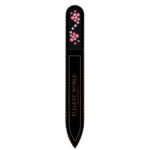 Fulgent World s.r.o.,BLACK GLASS NAIL FILES DECORATED WITH BOHEMIAN CRYSTALS COLLECTION#16/3,PILNÍKY NA NEHTY Z ČERNÉHO SKLA ZDOBENÉ KOLEKCÍ BOHEMIAN CRYSTALS#16/3