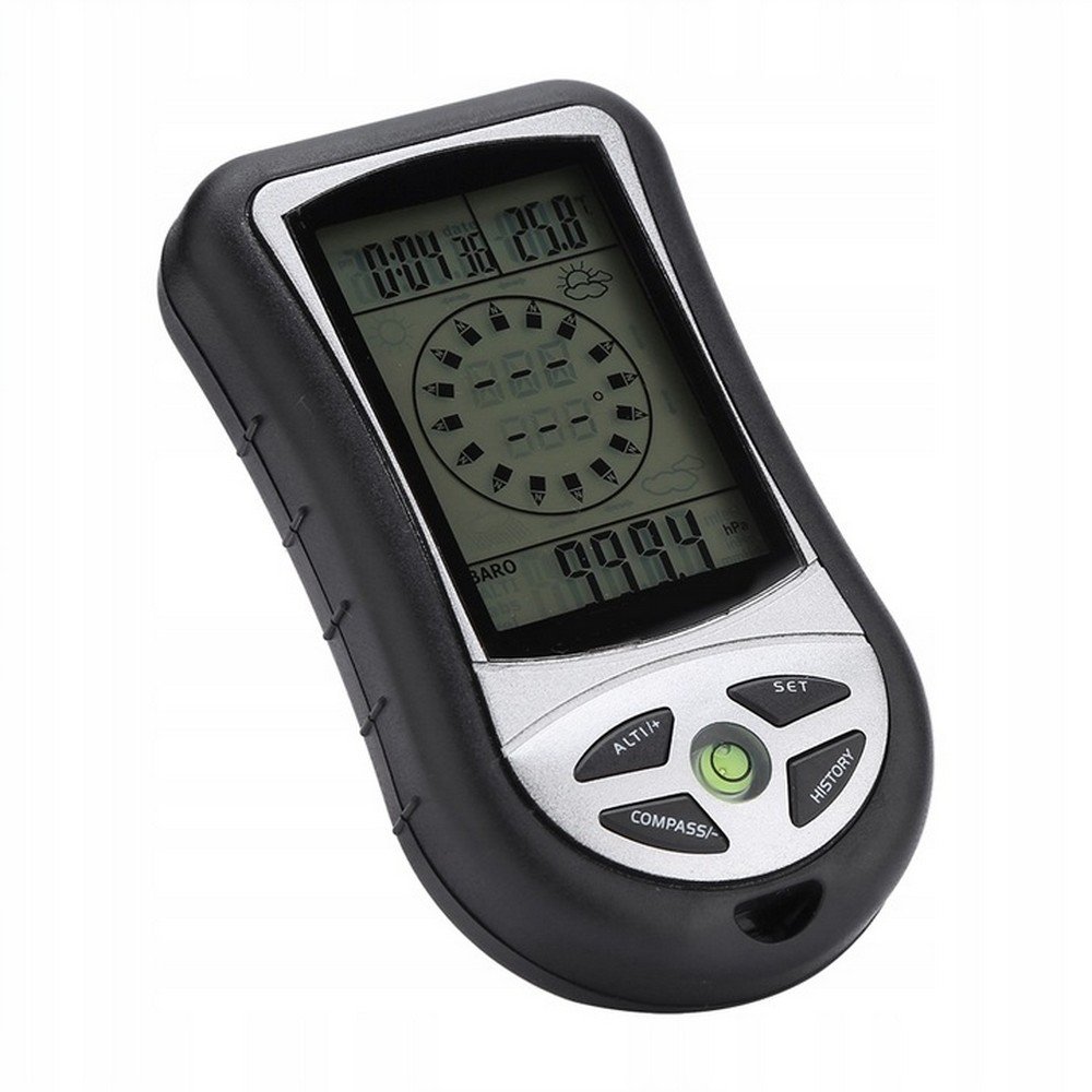ostatní ,Black multifunctional digital altimeter,Černý multifunkční digitální výškoměr
