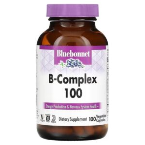 Bluebonnet Nutrition, B-Complex 100, 100 vegetable capsules,Bluebonnet Nutrition, B-Complex 100, 100 растительных капсул