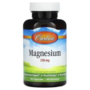 Carlson, Magnesium, 350 mg, 90 Capsules,Carlson, Магний, 350 мг, 90 капсул