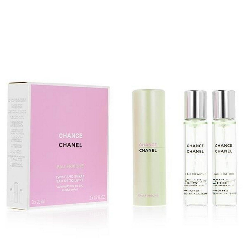 Chanel, Inc.,Chanel Chance Eau Fraiche Eau de Toilette 3 x 20 ml,Chanel Chance Eau Fraiche Woda Toaletowa 3 x 20 ml