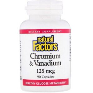 Chromium and Vanadium 125mcg, 90, Хром и Ванадий 125мкг