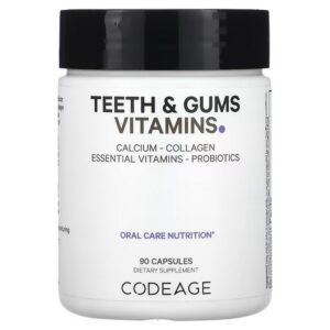 Codeage, Vitamin, Teeth & Gums, Nourishing Oral Care, 90 Capsules,Codeage, Vitamin, для зубов и десен, питательное средство для ухода за полостью рта, 90 капсул