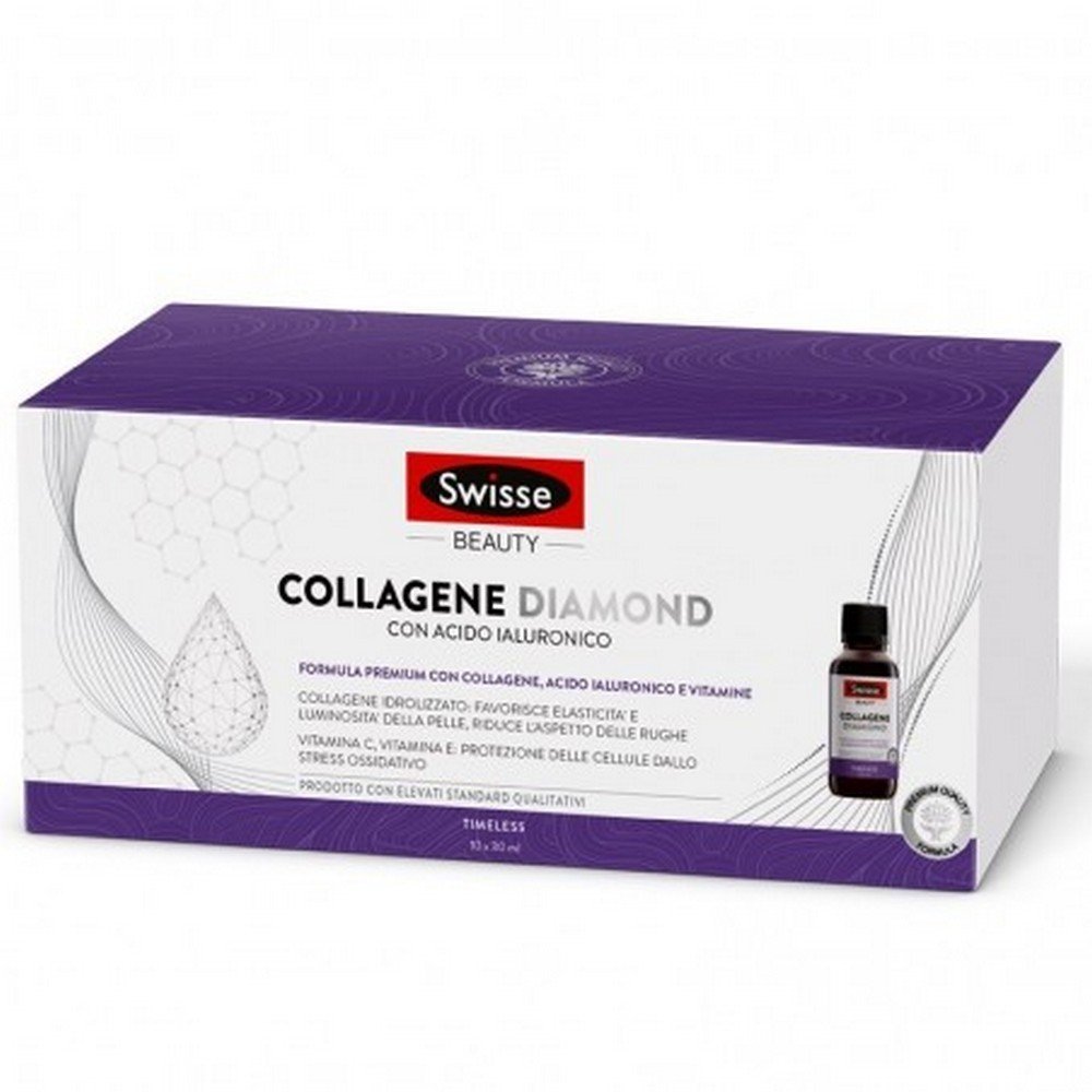 Collagen Diamond, Skin And Nails Supplement 10 Vials Of, 30, Ml,Diament kolagenowy, suplement do skóry i paznokci 10 fiolek, 30, ml,SWISSE