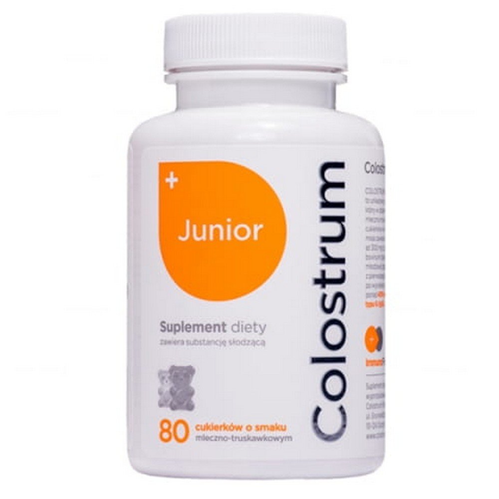 Colostrum Junior with Probiotics Milk-Strawberry Teddy Bears 80 pcs.