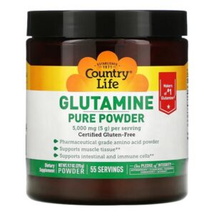 Country Life, Glutamine Pure Powder, 9.7 oz (275 g),Country Life, Glutamine Pure Powder, reines Glutaminpulver, 275 g (9,7 oz.)