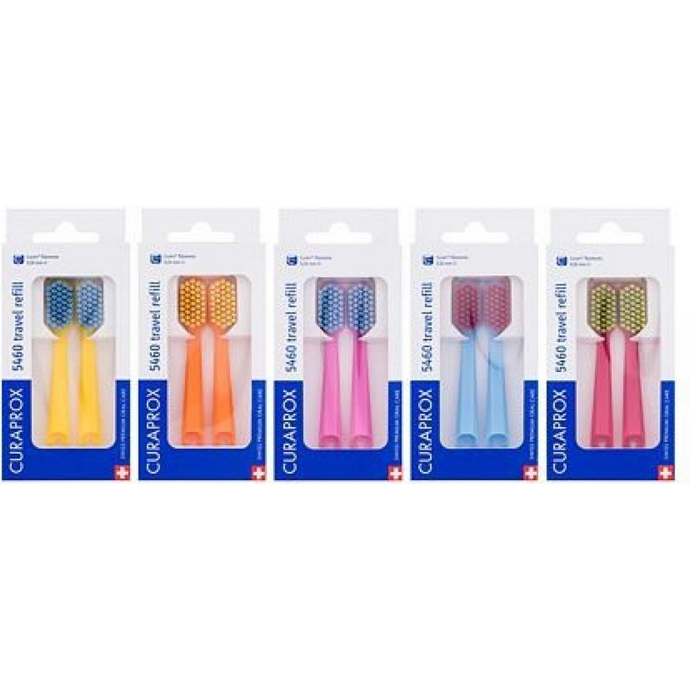 Curaprox Travel CS 5460 Ultra Soft Refill Replacement head for folding toothbrush 2 pcs