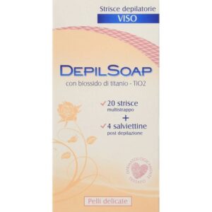 Depilatory Strips Face For Skins Delicate Titanium Dioxide 20 Pieces