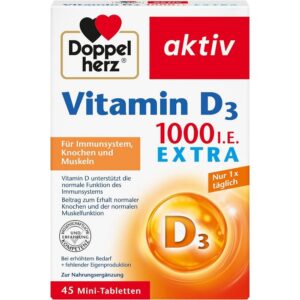 Doppelherz Vitamin D 1000 45 tablets,Doppelherz Vitamin D 1000 45 Tabletten