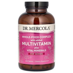 Dr. Mercola, Whole-Food Complex with additional multivitamin plus vital minerals, for women, 240 tablets,Dr. Mercola, Whole-Food Complex mit zusätzlichem Multivitamin plus lebenswichtigen Mineralstoffen, für Frauen, 240 Tabletten