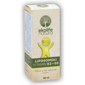 Ekolife Natura Liposomal Vitamin K2+D3 60 ml, Ekolife Natura Lipozomální Vitamín K2+D3 60 ml