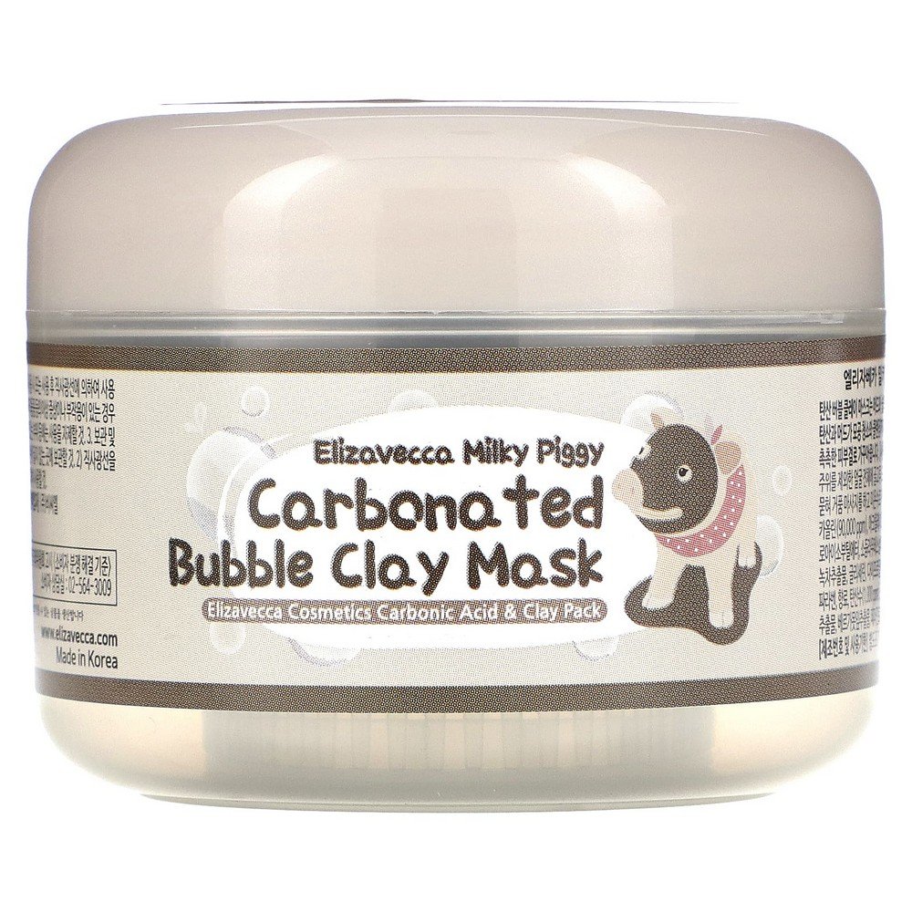 Elizavecca, Milky Piggy, Carbonated Bubble Clay Beauty Mask, 3.53 oz (100 g),Elizavecca, Milky Piggy Carbonated Bubble Clay Mask, Schönheitsmaske mit Ton, 100 g