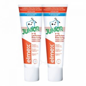 ELMEX Junior toothpaste double pack, 2X75 ml