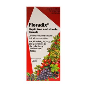 Floradix iron and vitamins B2, B6, B12 C metabolism 500ml, Floradix Eisen und Vitamine B2, B6, B12 C-Stoffwechsel 500ml