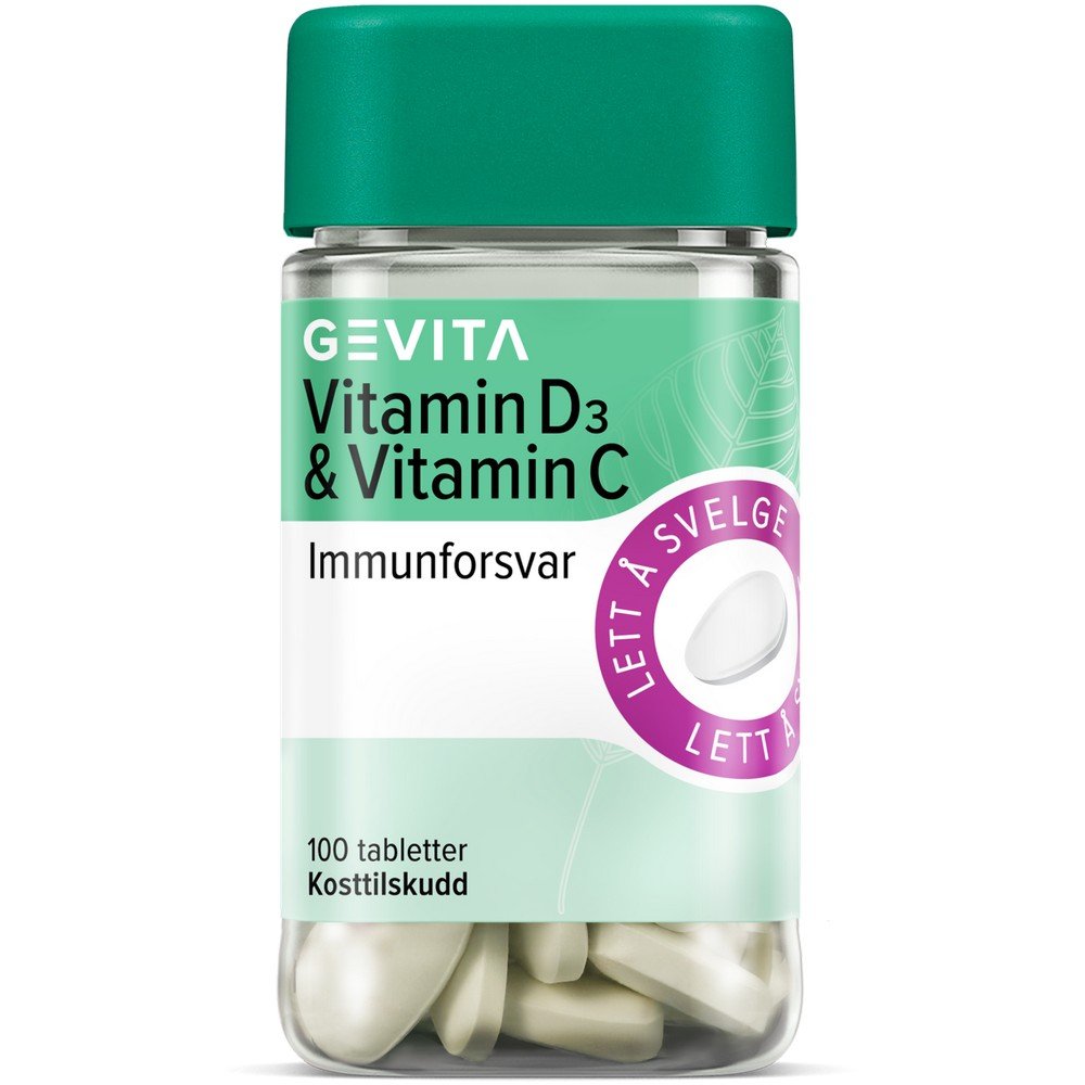 Gevita D3 and C 20mcg/500mg 100