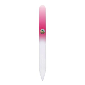 Fulgent World s.r.o.,GLASS NAIL FILE (PINK/WHITE),SKLENĚNÝ PILNÍK NA NEHTY (RŮŽOVÁ/BÍLÁ)