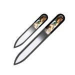 Fulgent World s.r.o.,GLASS NAIL FILES 3D SERIES SET OF 2 – ALPHONSE MUCHA #6,SKLENĚNÉ PILNÍKY NA NEHTY 3D SÉRIE SADA 2 – ALPHONSE MUCHA #6