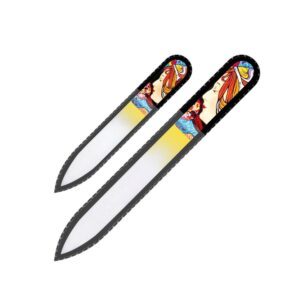 Fulgent World s.r.o.,GLASS NAIL FILES 3D SERIES SET OF 2 – ALPHONSE MUCHA #9,SKLENĚNÉ PILNÍKY NA NEHTY 3D SÉRIE SADA 2 – ALPHONSE MUCHA #9
