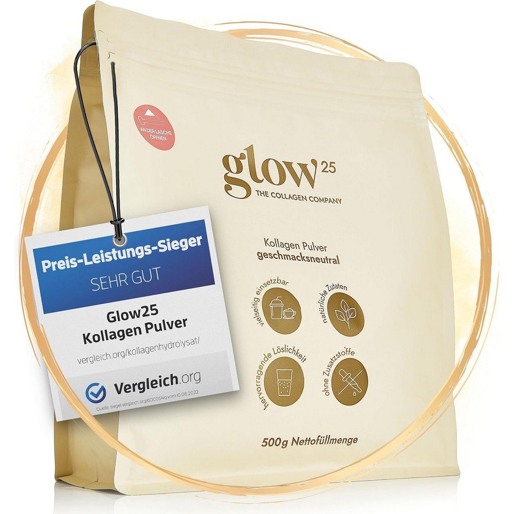 Glow25 Collagen Powder 500g, Kollagenpulver 500
