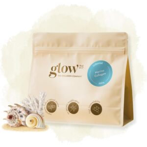 Glow25 Marine Collagen Powder 300g, Meereskollagenpulver 300g
