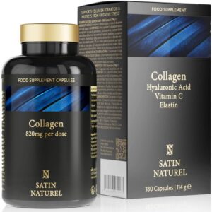 Hyaluronic Acid + Collagen, 180 Capsules, Hyaluronsäure + Kollagen, 180 Kapseln