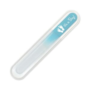 Mont Bleu s.r.o.,It’s a Boy! Baby Crystal Glass Nail File, Czech Made,Je to kluk! Dětský skleněný pilník na nehty české výroby