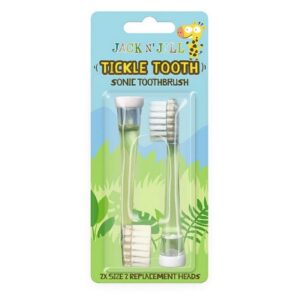 JACK N'JILL Tickle Tooth Replacement head for sonic toothbrush 2 pcs
