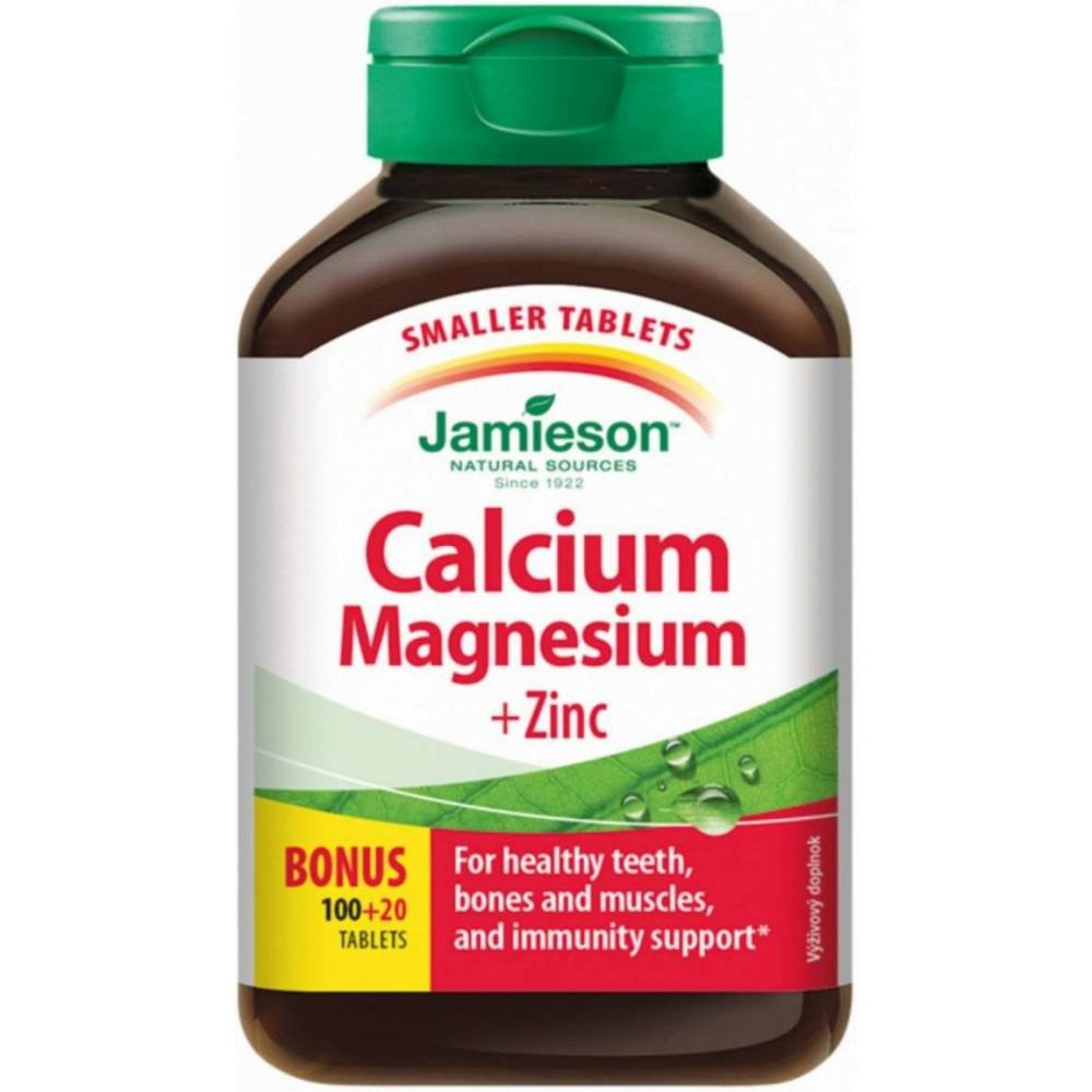 Jamieson Calcium Magnesium with Zinc 120, Jamieson Vápník hořčík se zinkem 120