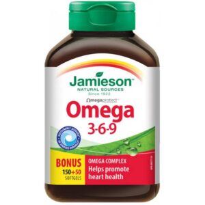 Jamieson Omega 3-6-9 1200 mg, 150+50