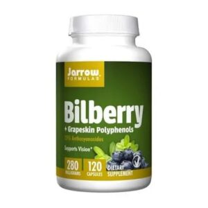 Jarrow Bilberry Grapeski Polyphenol Polyphenols Blueberry and Grape Skin Extract 120 capsules.