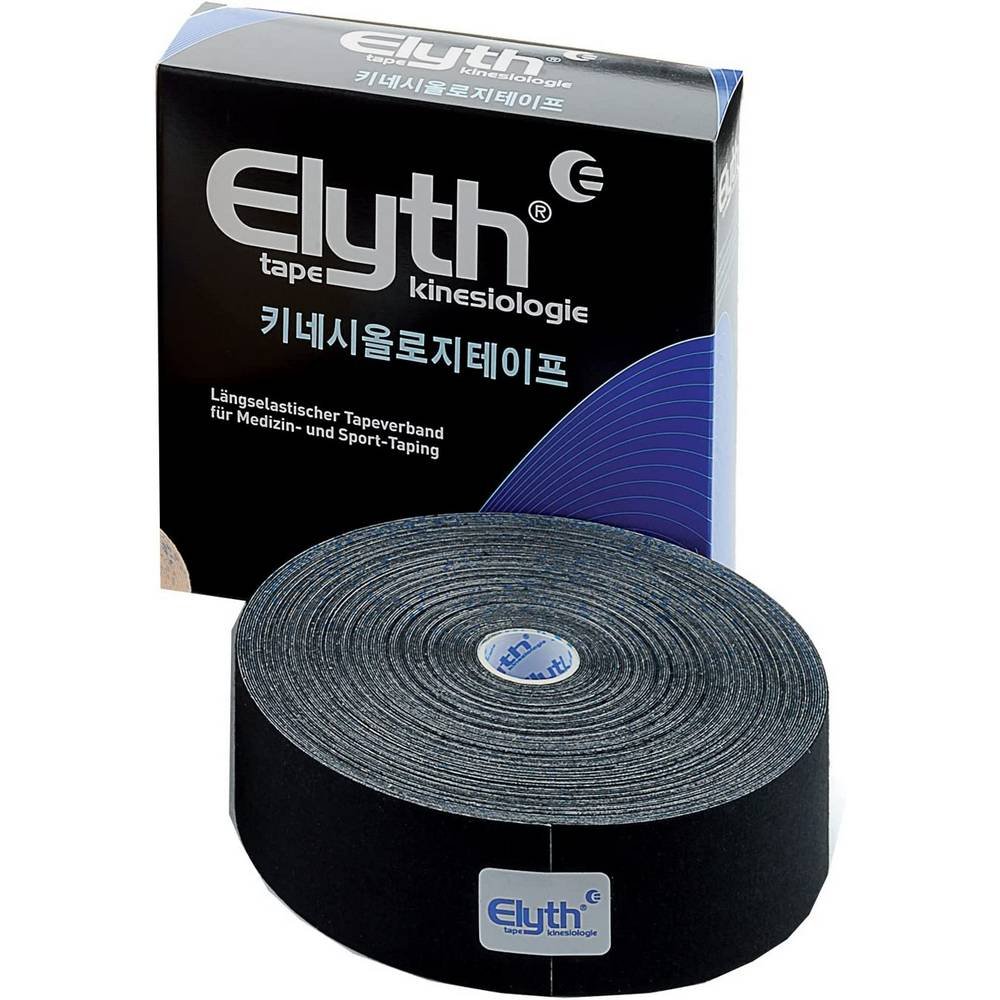 KINESIOLOGY Tape Elyth 5 cmx5 m black, 1 piece