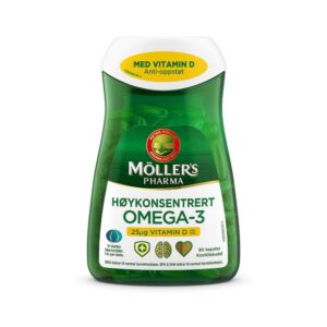 Möller's Pharma Highly concentrated omega3 + vitamin D 80