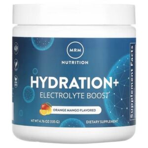 MRM Nutrition, Hydration+ Electrolyte Boost, Orange-Mango, 4.67 oz (135 g),MRM Nutrition, Hydration+ Electrolyte Boost, Orange-Mango, 135 g (4,67 oz.)