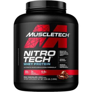 MuscleTech Nitro-Tech Protein Isolate & Peptides, protein powder 1.81 kg (1 pack),MuscleTech Nitro-Tech Protein Isolate & Peptydy, białko w proszku 1,81 kg (1 opakowanie)