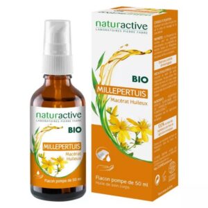 Naturactive Organic St. John's Wort Vegetable Oil 50 ml,Huile Végétale de Millepertuis Bio 50 ml