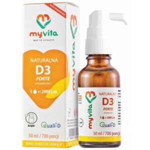 NATURAL VITAMIN D3, dietary supplement , 50, ml,NATURALNA WITAMINA D3, suplement diety, 50 ml,MyVita