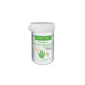 Norsan Omega-3 Vegan Sea algae oil 80 caps.