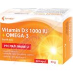 Noventis Vitamín D3 1000 IU + Omega-3 60