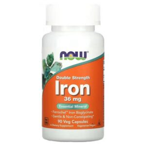 NOW Foods, Iron, Double Strength, 36 mg, 90 Vegetarian Capsules,NOW Foods, Eisen, Doppelstärke, 36 mg, 90 vegetarische Kapseln