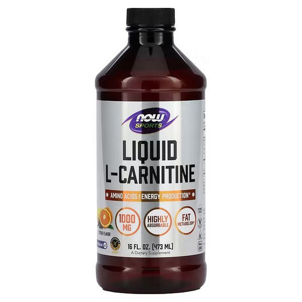 NOW Foods, Sports, L-Carnitine Liquid, Citrus, 1,000 mg, 473 ml (16 fl. oz.),NOW Foods, Sports, L-Carnitin Liquid, Citrus, 1.000 mg, 473 ml (16 fl. oz.)