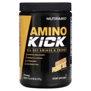 NutraBio, Amino Kink, Georgia-Pfirsich-Tee, 270 g (0,6 lb.),NutraBio, Amino Kink, Georgia-Pfirsich-Tee, 270 g (0,6 lb.)