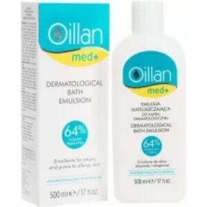 Oillan Med+ moisturizing emulsion for dermatological bath 500 ml